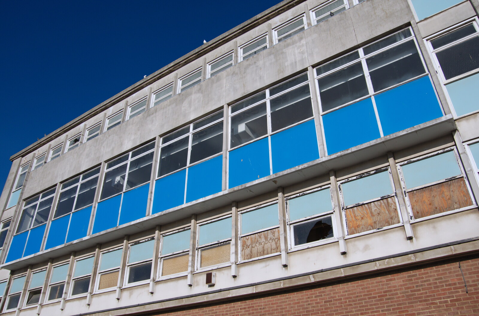 Broken windows from Exam Day Dereliction, Ipswich, Suffolk - 13th November 2019