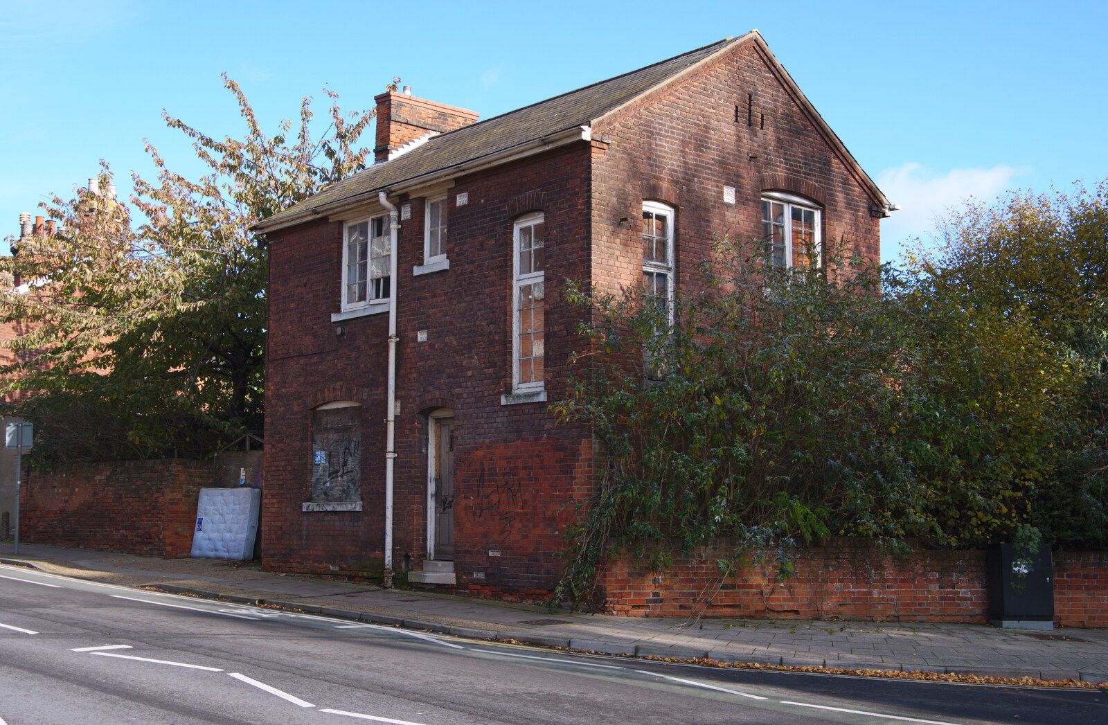 A derelict house near Rope Walk from Exam Day Dereliction, Ipswich, Suffolk - 13th November 2019