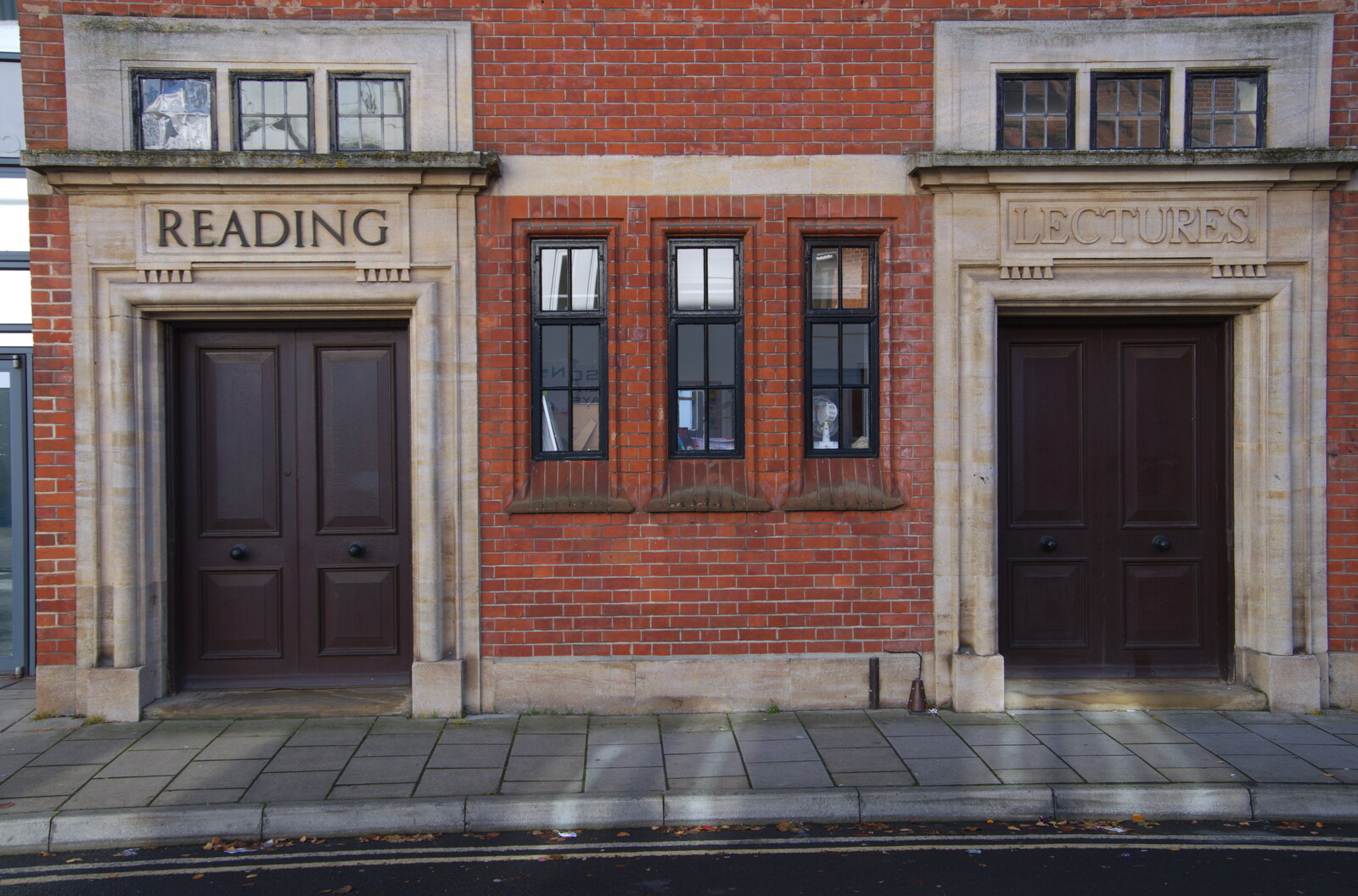 Seperate doors for reading and lectures from Exam Day Dereliction, Ipswich, Suffolk - 13th November 2019