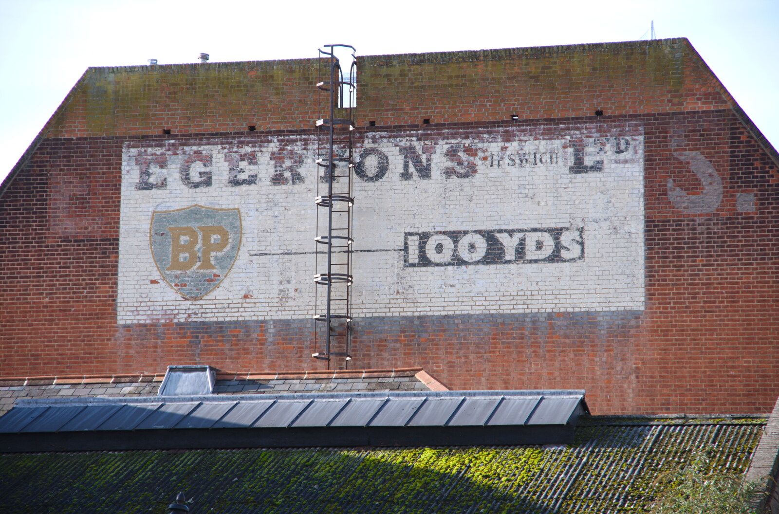 An old Egerton's sign on Crown Street from Exam Day Dereliction, Ipswich, Suffolk - 13th November 2019
