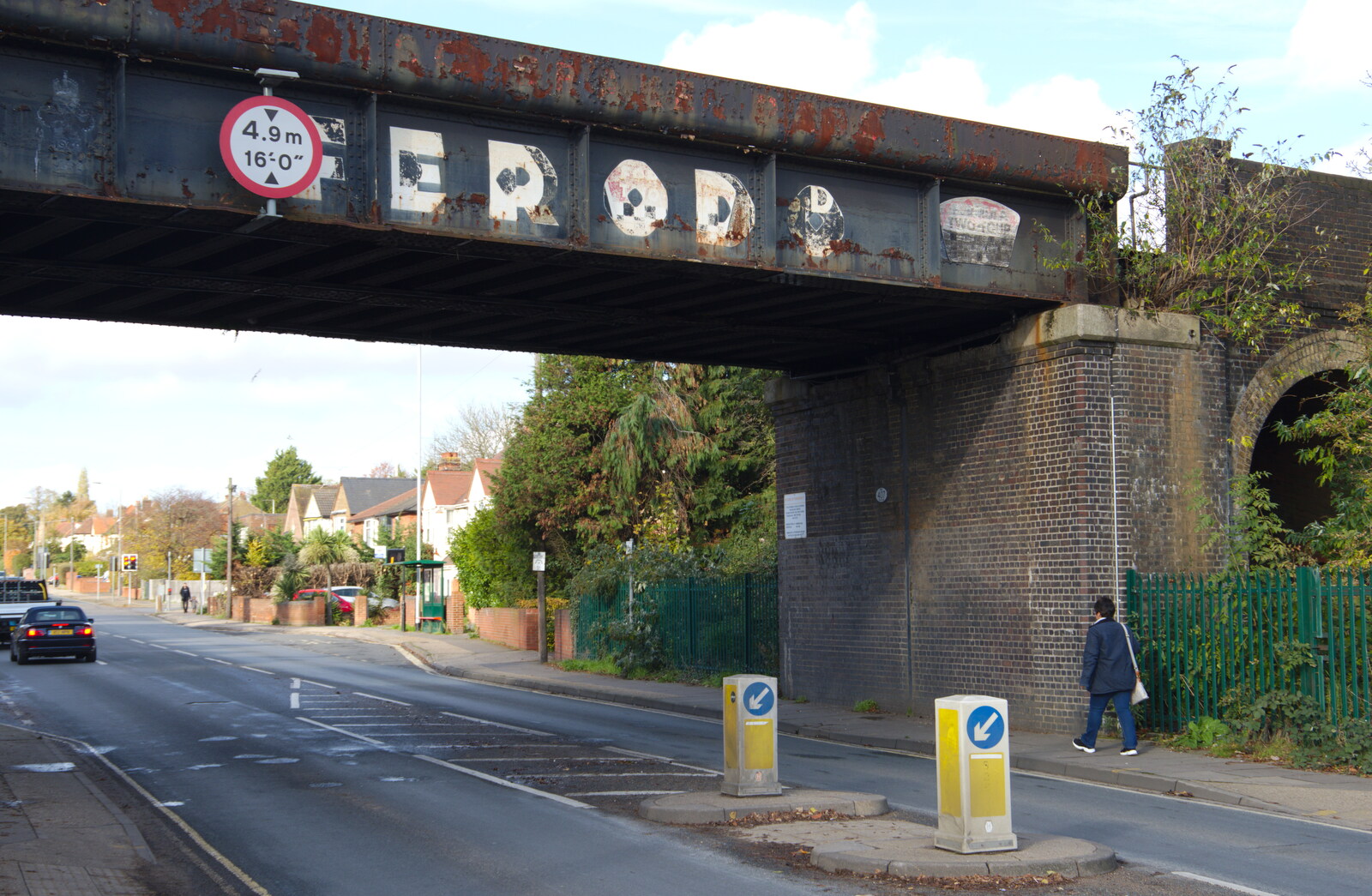 The Ferodo bridge on Norwich Road from Exam Day Dereliction, Ipswich, Suffolk - 13th November 2019