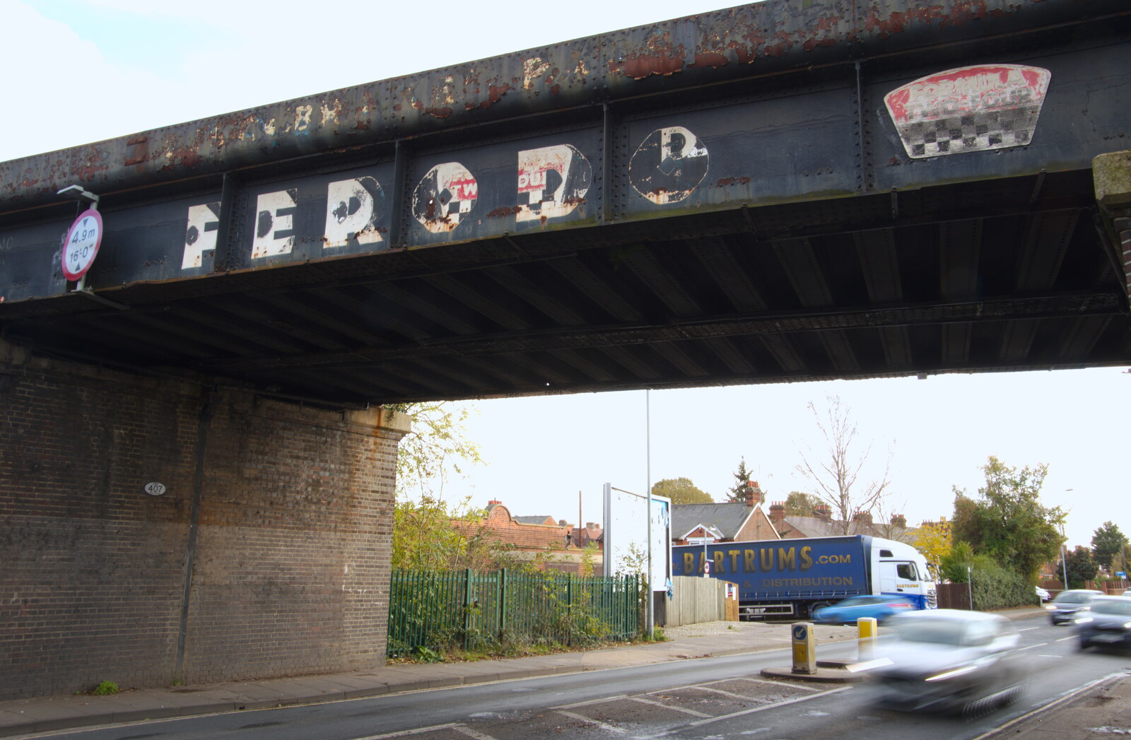 The other side of Ferodo bridge, on Norwich Road from Exam Day Dereliction, Ipswich, Suffolk - 13th November 2019