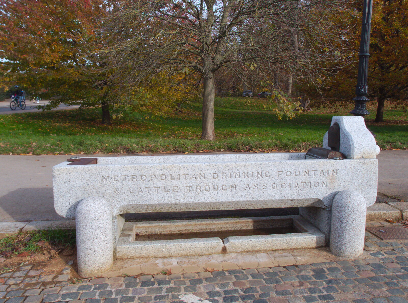 The Cattle Trough Association fountain in Hyde Park from Isobel Sings at the Eye Lights, Eye, Suffolk - 28th November 2019