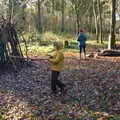 Harry's got a big stick, The Tiles of Ickworth House, Horringer, Suffolk - 30th November 2019