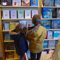 The boys look at books in the NT shop, The Tiles of Ickworth House, Horringer, Suffolk - 30th November 2019