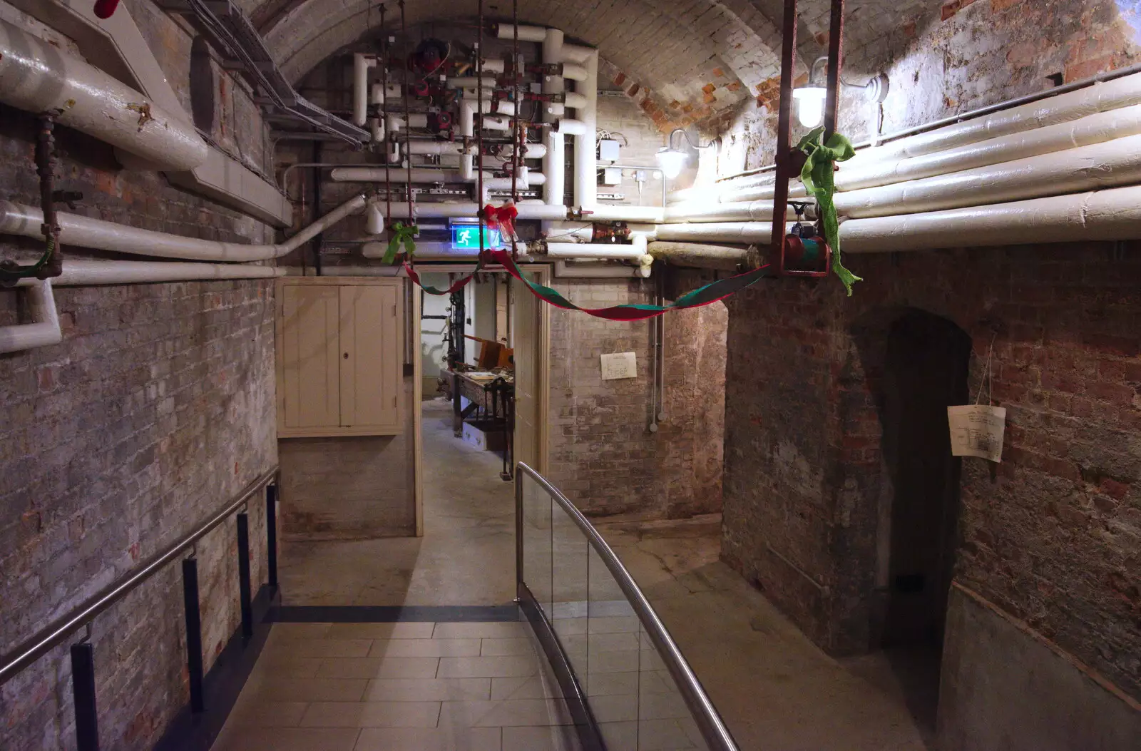 In the cellars of Ickworth, from The Tiles of Ickworth House, Horringer, Suffolk - 30th November 2019