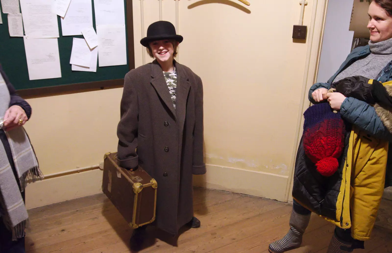 The coat's a bit oversized, but the hat fits, from The Tiles of Ickworth House, Horringer, Suffolk - 30th November 2019