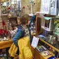 Fred looks at calendars back in the NT shop, The Tiles of Ickworth House, Horringer, Suffolk - 30th November 2019