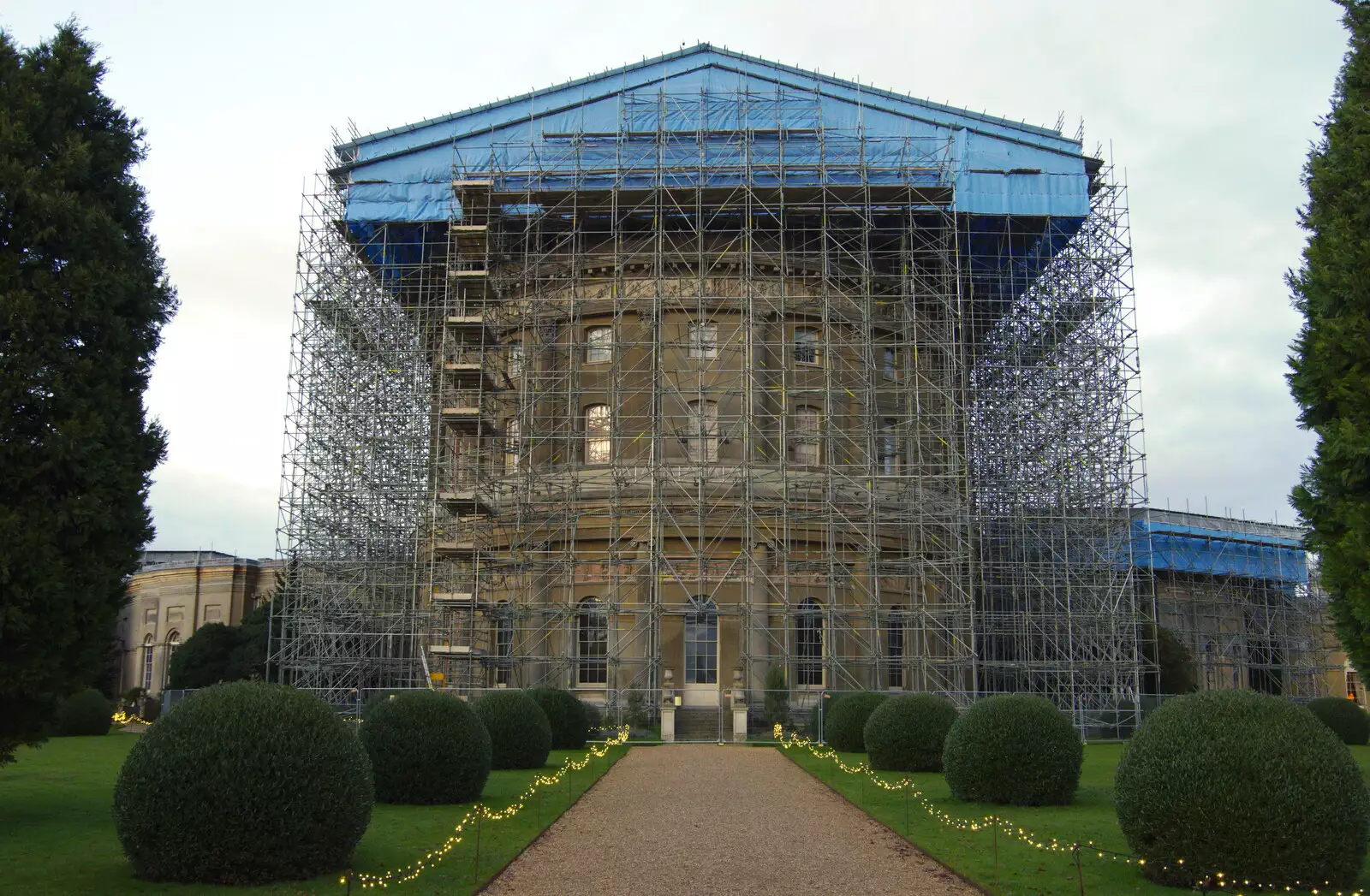 The rotunda is quite different with its covering, from The Tiles of Ickworth House, Horringer, Suffolk - 30th November 2019