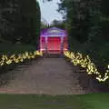 Twinkly lights on the way to a garden shelter, The Tiles of Ickworth House, Horringer, Suffolk - 30th November 2019