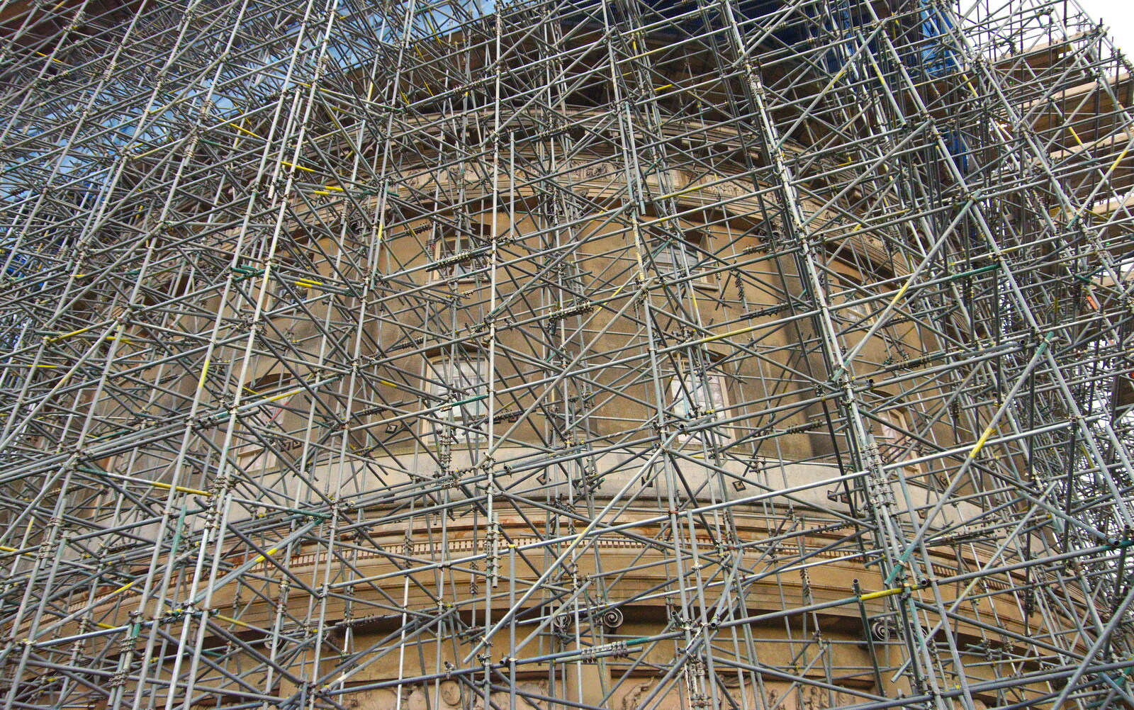 There are thousands of scaffolding poles involved from The Tiles of Ickworth House, Horringer, Suffolk - 30th November 2019