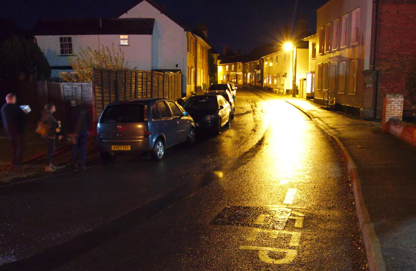 Church Street by night, from Pizza Express and a School Quiz, Bury St. Edmunds and Eye, Suffolk - 30th November 2019