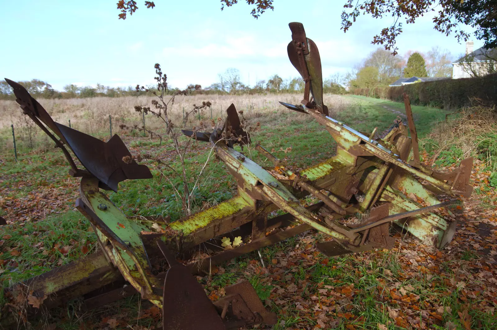 Plough blades look like a bird of prey, from Pizza Express and a School Quiz, Bury St. Edmunds and Eye, Suffolk - 30th November 2019