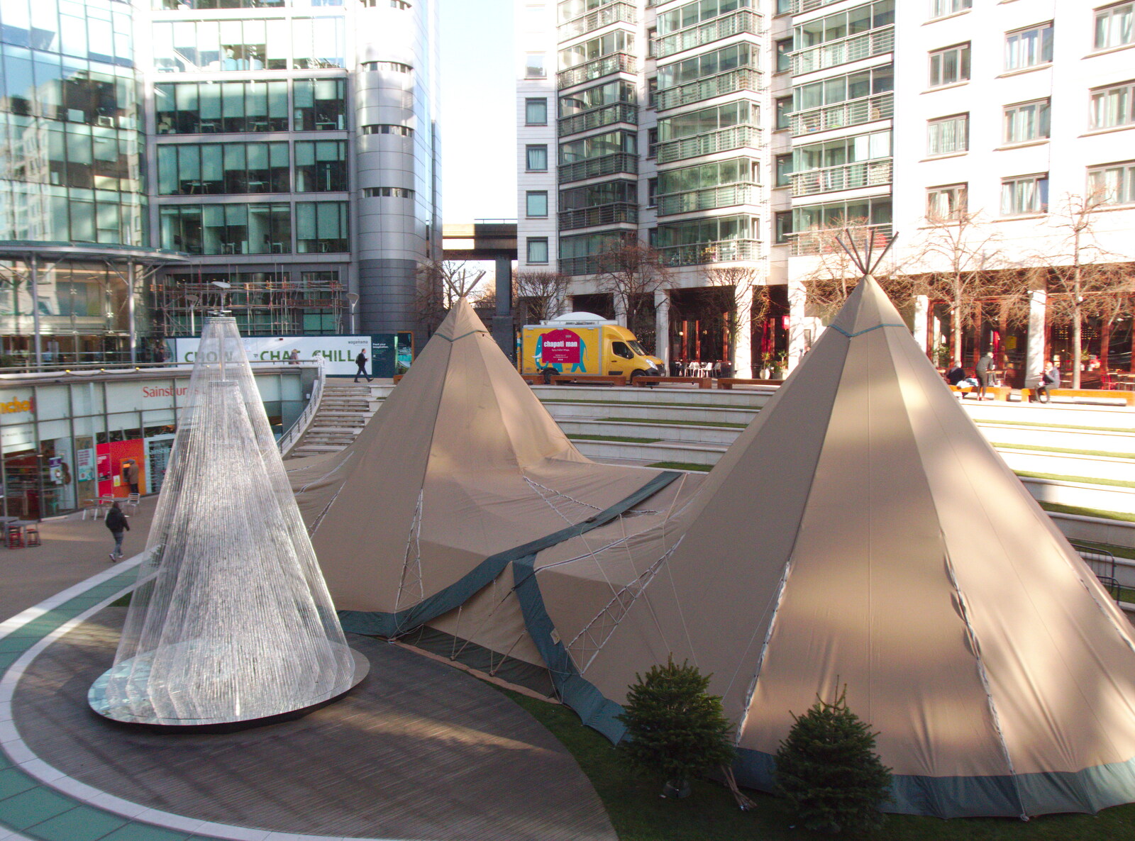 A big Tipi has been set up in Sheldon Pit from Norwich in Ninety, and Christmas Trees, Norwich and Diss - 8th December 2019