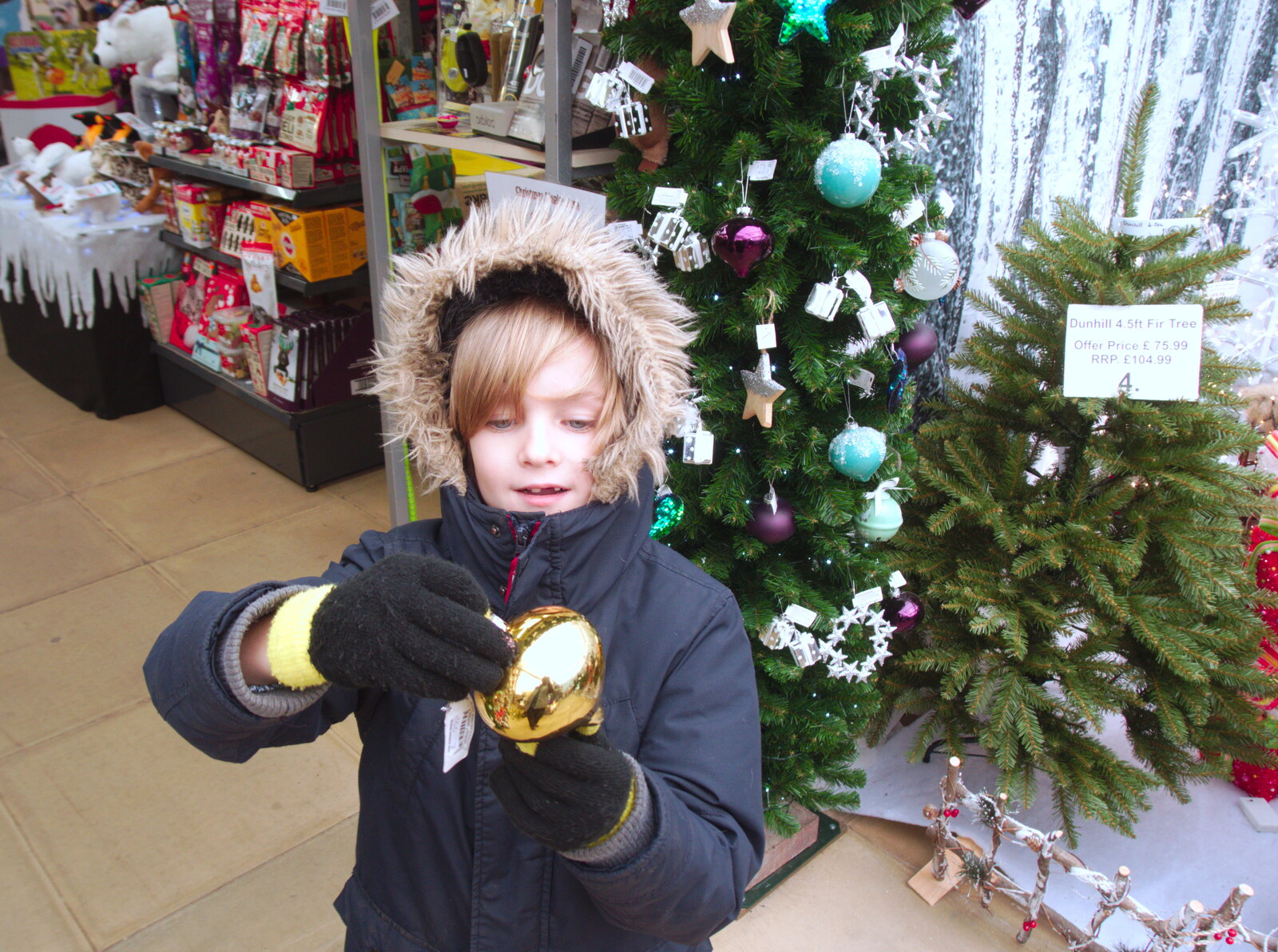 Harry's picked a bauble from Norwich in Ninety, and Christmas Trees, Norwich and Diss - 8th December 2019