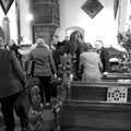 The band exits the church, The GSB at Thornham Magna and Yaxley Cherry Tree, Suffolk - 15th December 2019