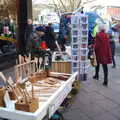 Tom Jones the woodworker and his spoons, A Spot of Christmas Shopping, Norwich, Norfolk - 23rd December 2019