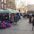 Stalls on Brigg Street, A Spot of Christmas Shopping, Norwich, Norfolk - 23rd December 2019