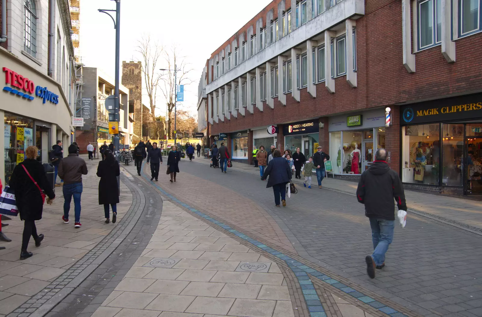 The now-pedestrianised Westlegate in Norwich, from A Spot of Christmas Shopping, Norwich, Norfolk - 23rd December 2019