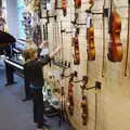 Harry looks at flutes and violins in Cooke's, A Spot of Christmas Shopping, Norwich, Norfolk - 23rd December 2019