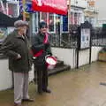 Uncle Mick does his thing outside Boots, A Christingle Service, St. Nicholas Church, Oakley, Suffolk - 24th December 2019