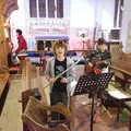 A bit of practice occurs, A Christingle Service, St. Nicholas Church, Oakley, Suffolk - 24th December 2019