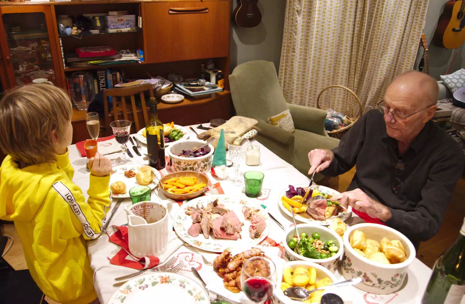 Christmas Dinner occurs, from Christmas Day, Brome, Suffolk - 25th December 2019