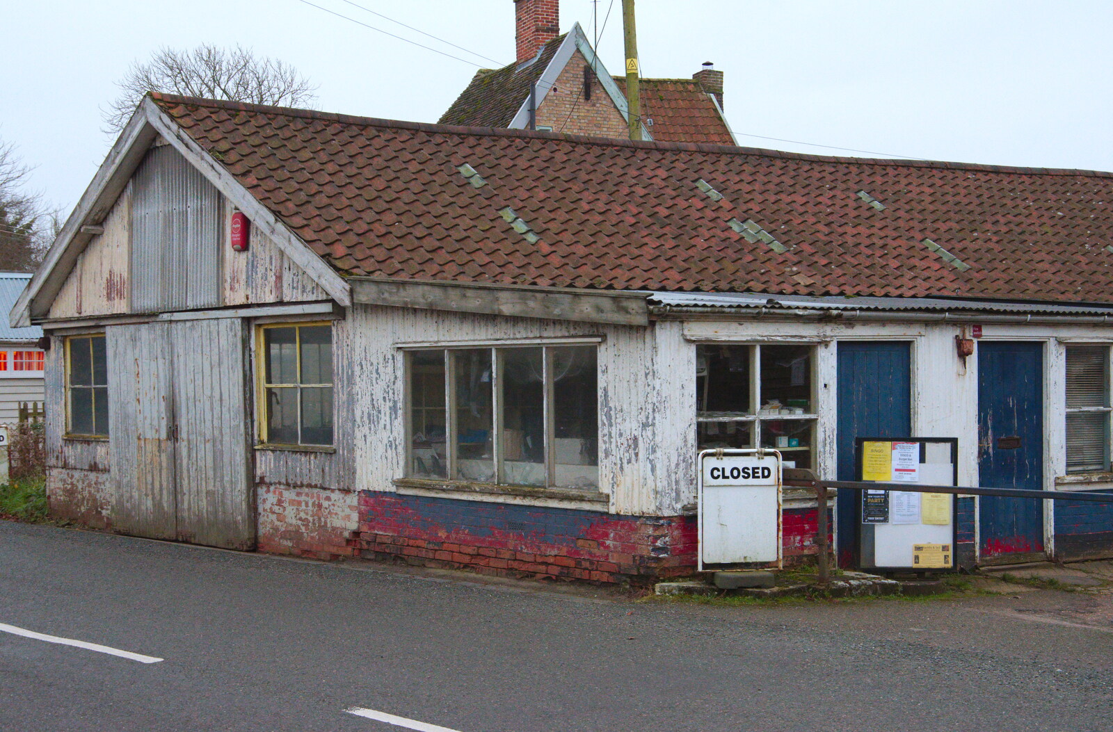 The old Laxfield petrol station from A Trip to the Beach, Dunwich Heath, Suffolk - 27th December 2019