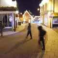 The gang crosses Market Hill, Diss Panto and the Christmas Lights, Diss, Norfolk - 27th December 2019