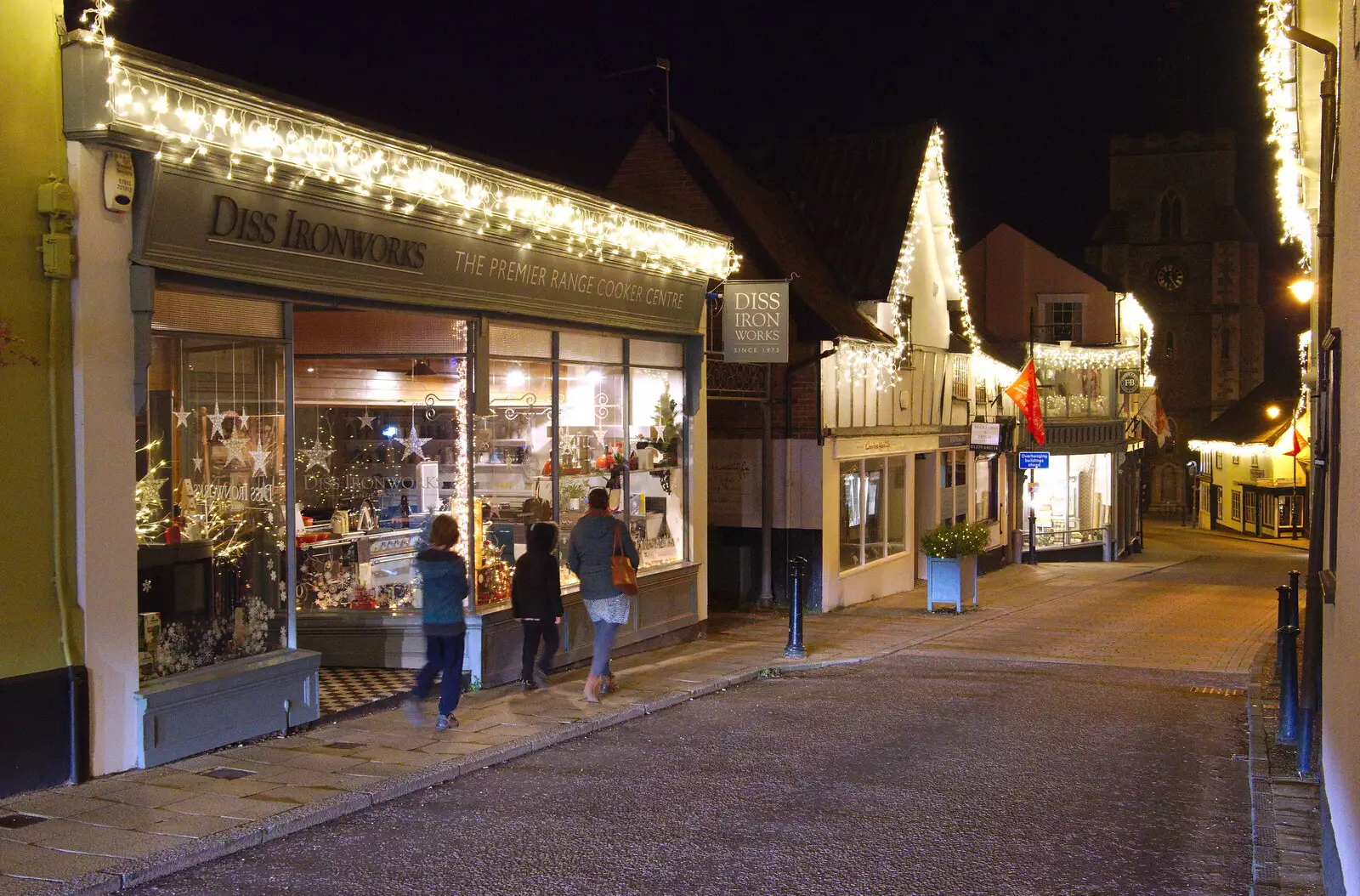 Outside Diss Ironworks, from Diss Panto and the Christmas Lights, Diss, Norfolk - 27th December 2019