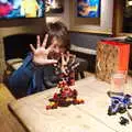 Fred's Lego creation in the Oaksmere bar, Diss Panto and the Christmas Lights, Diss, Norfolk - 27th December 2019