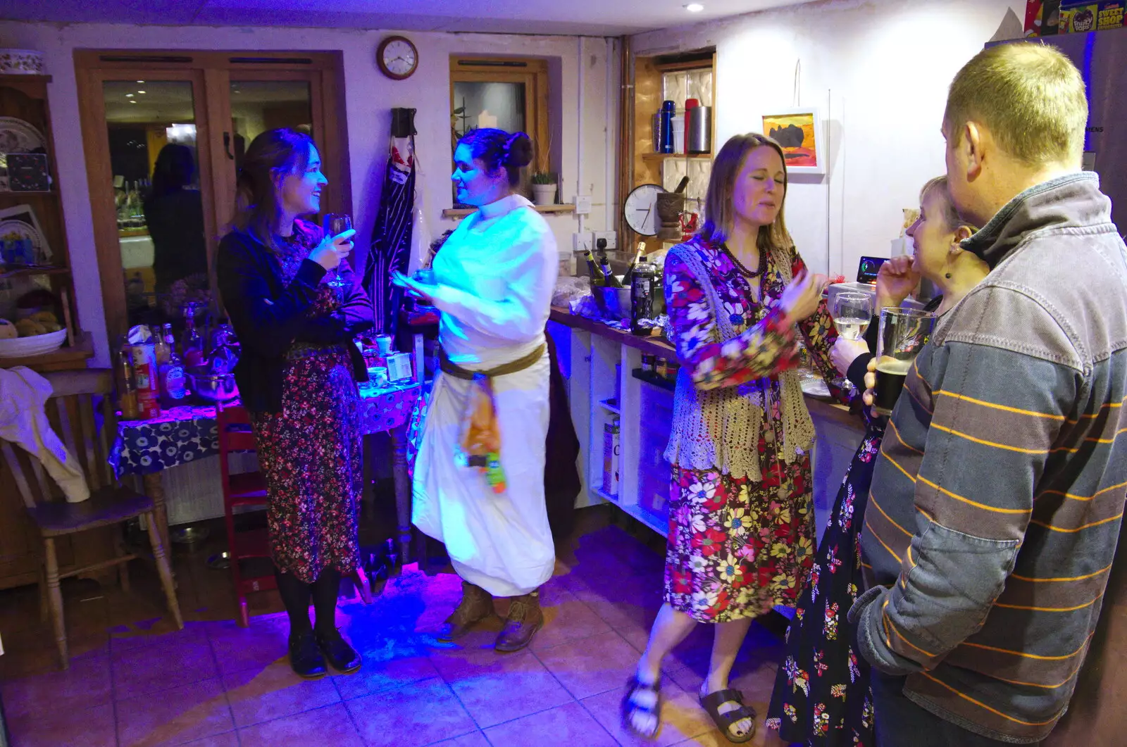 Isobel chats away, from A New Year's Eve Party, Brome, Suffolk - 31st December 2019