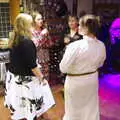 Carrie Fisher chats to guests, A New Year's Eve Party, Brome, Suffolk - 31st December 2019