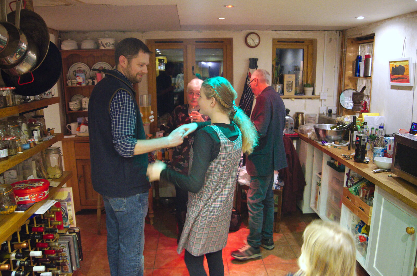 The Boy Phil does some Jessica tormenting from A New Year's Eve Party, Brome, Suffolk - 31st December 2019