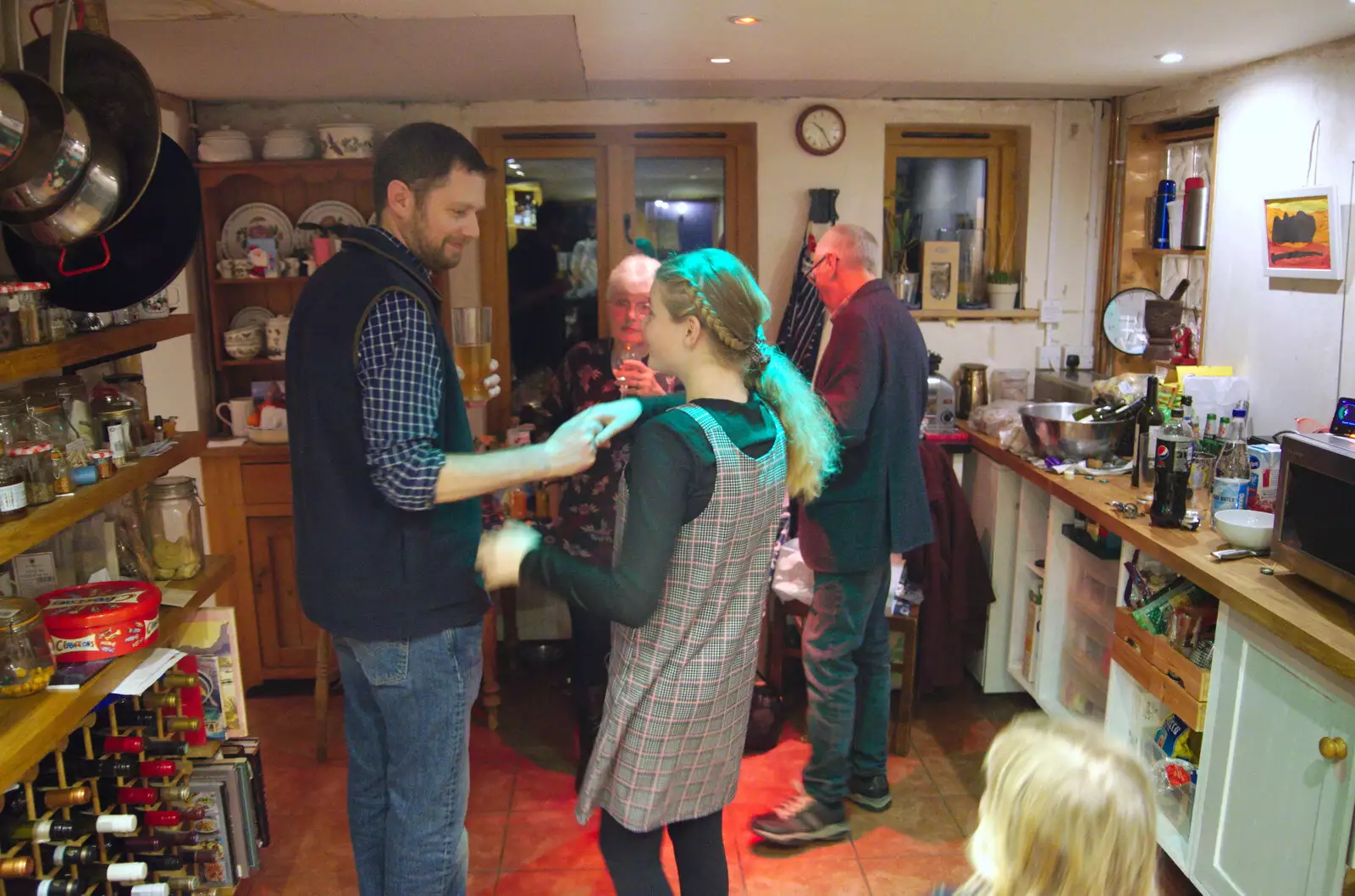 The Boy Phil does some Jessica tormenting, from A New Year's Eve Party, Brome, Suffolk - 31st December 2019