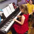 Soph the Roph plays piano in the back room, A New Year's Eve Party, Brome, Suffolk - 31st December 2019