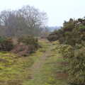 A path disappears into the Ling, New Year's Day on the Ling, Wortham, Suffolk - 1st January 2020