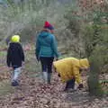 Fred picks something up, New Year's Day on the Ling, Wortham, Suffolk - 1st January 2020