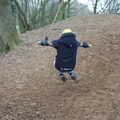 Harry has a quick swing, New Year's Day on the Ling, Wortham, Suffolk - 1st January 2020