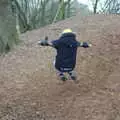 Harry has a quick swing, New Year's Day on the Ling, Wortham, Suffolk - 1st January 2020