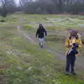 Harry and Fred, New Year's Day on the Ling, Wortham, Suffolk - 1st January 2020