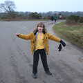 Fred's in the road, New Year's Day on the Ling, Wortham, Suffolk - 1st January 2020