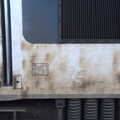 A scrawled BR logo in the dirt on a Class 90, A Small Transport Miscellany, London - 7th January 2020