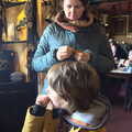 Isobel and Fred in the Nelson Head, To See the Seals, Horsey Gap, Norfolk - 10th January 2020