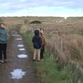 The gang pause for a bit, To See the Seals, Horsey Gap, Norfolk - 10th January 2020