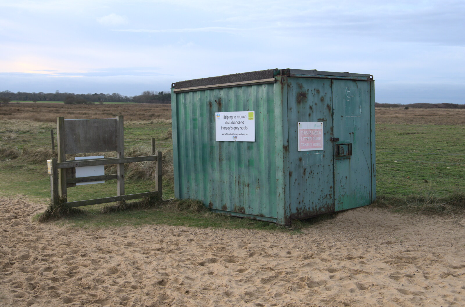 A corrugated steel hut from To See the Seals, Horsey Gap, Norfolk - 10th January 2020