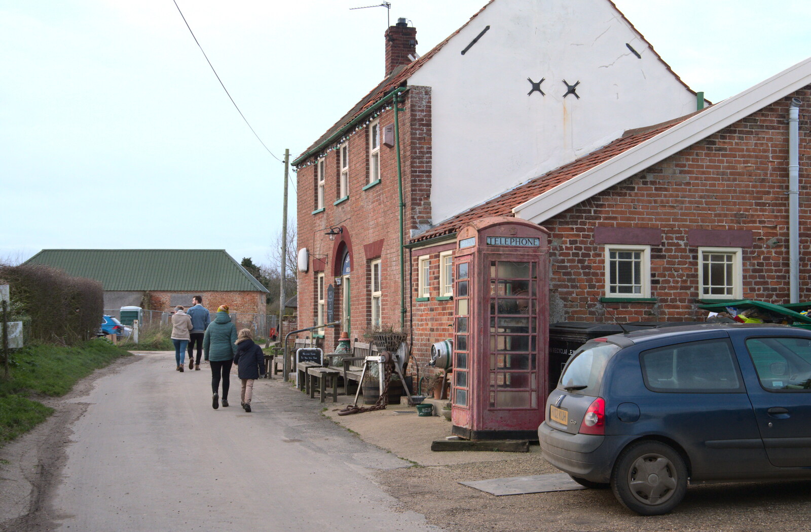 The Nelson Head and its K6 phone box from To See the Seals, Horsey Gap, Norfolk - 10th January 2020