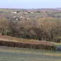 A view of farm buildings in the valley, A Short Trip to Spreyton, Devon - 18th January 2020