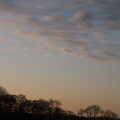 Wispy clouds in the dusk, A Short Trip to Spreyton, Devon - 18th January 2020