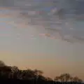 Wispy clouds in the dusk, A Short Trip to Spreyton, Devon - 18th January 2020